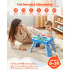 VEVOR Baby DJ Playset for Toddlers 1-3, Educational Musical Table Toys with 133 Sound Sources, Recording and LED DJ Turntable, Baby Activity Table for Birthday, Gift for Kids Aged 6+ Months