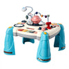 VEVOR Baby Spacecraft Musical Table Toys for 1-3 Years Old, Learning Activity Desk with Space Theme & Soft-glow Star Projector & 60+ Sound Sources, Toddler Learning Table for Kids 6+ Months