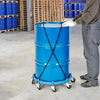 VEVOR 55 Gallon Heavy Duty Drum Dolly, 2000lbs Load Capacity, Barrel Dolly Cart Drum Caddy, Non Tipping Hand Truck Capacity Dollies with Steel Frame 8 Swivel Casters Wheel, for Warehouse Drum Handling
