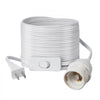 VEVOR Plug in Hanging Light Cord Kit, 16ft Lantern Extension Cords, 2 Pack E26 Light Socket Lamp Cord Replacement, Secure & Sturdy, Easy to Install, Pendant Lamp Kit On/Off Switch & Socket Rings