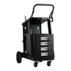 VEVOR Welding Cart, 2-Tier 4 Drawers Welder Cart with 265 LBS Weight Capacity, 360° Swivel Wheels, Tank Storage Safety Chains, Heavy Duty Rolling MIG Welder Cart for Mig Welder and Plasma Cutter