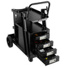 VEVOR Welding Cart, 2-Tier 4 Drawers Welder Cart with 265 LBS Weight Capacity, 360° Swivel Wheels, Tank Storage Safety Chains, Heavy Duty Rolling MIG Welder Cart for Mig Welder and Plasma Cutter