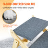 VEVOR Wooden Pet Steps and Ramp Combo, 2-in-1 Design, Foldable Access for Beds, Sofas, and Vehicles, 4-Step Structure for Pets of Small to Large Size, Supports up to 150 lbs