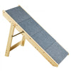 VEVOR Wooden Pet Steps and Ramp Combo, 2-in-1 Design, Foldable Access for Beds, Sofas, and Vehicles, 4-Step Structure for Pets of Small to Large Size, Supports up to 150 lbs