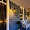 VEVOR Outdoor Barn Light, 11.5 in Diameter, 2-Pack Farmhouse Gooseneck Light Fixture, Dusk to Dawn Exterior Wall Sconce, with Anti-Rust, E26 Bulb Compatible for Porch, House, Entryway, Garage, Black