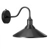 VEVOR Outdoor Barn Light, 11.5 in Diameter, 2-Pack Farmhouse Gooseneck Light Fixture, Dusk to Dawn Exterior Wall Sconce, with Anti-Rust, E26 Bulb Compatible for Porch, House, Entryway, Garage, Black