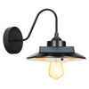 VEVOR Solar Outdoor Barn Light, 3 Lighting Modes and Motion Sensor, 1-Pack Gooseneck Light Fixture,Farmhouse Wall Sconce, with E26 Bulb Compatible, Waterproof for Porch, House, Entryway, Garage, Black
