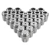 VEVOR ER32 Collet Set 1/16"-13/16" 25 Piece ER32 Spring Collet Chuck Set, for Milling Machines & Drill Presses, 0.0008" TIR High Concentricity, Precision Lathe Chuck Tool with Storage Box, Alloy Steel