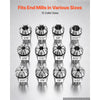 VEVOR ER16 Collet Set 1/16"-13/32" 12 Piece ER16 Spring Collet Chuck Set, for CNC Milling Machines & Drill Presses, 0.0008" TIR High Concentricity, Lathe Chuck Tool with Storage Case, Alloy Steel