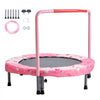 VEVOR 36" Kids Trampoline, 3FT Indoor Outdoor Trampoline, Foldable Mini Trampoline with Handle, Rebounder Trampoline for Toddlers, Birthday Gift for 3+ Years Children, Boys Girls for Fun, Red