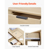VEVOR Small Desk with Drawers, Kids Desk for Bedroom, Modern Simple Study Table for Drawing, Reading, Writing, Rectangle MDF Furniture Study Storage Table for Home, Office, Light Wood