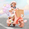 VEVOR Kids Ride On Motorcycle, 6V Battery Powered Electric Motorcycle Trike with Speed Up to 2mph, Headlight, LED Light, Music, Bluetooth, Basket, 3 Wheel Ride on Toys for Children Boys Girls Aged 3-4