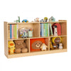 VEVOR Montessori Bookshelf, 45 in Width Toy Storage Organizer, 5-Section Kids Display Storage Cabinet, Daycare Furniture, Kids Bookshelf for Bedroom, Nursery, Living Room, Entryway, Preschool, Brown