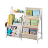 VEVOR 3-Tier Kids Bookshelf, Toy Storage Organizer for Toddler, Book Shelf for Kids Rooms with Sling Book Rack and Storage Bag, Kids Storage Book Shelves for Kids Room, Playroom, Kindergarten, Nursery