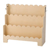 VEVOR Montessori Bookshelf, 3-Tier Scalloped Kids Bookshelf, Front Facing Toddler Bookcase, Dual Hooks for Hanging Backpacks, Baby Bookshelf for Kids Room, Living Room, Entryway, Nursury, Preschool