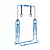 VEVOR Gymnastic Bars for Kids, 140 lbs Capacity Folding Training Kip Bar, Adjustable Height Gymnastic Horizontal Bar for Home, Training Equipment for Indoor and Outdoor, Easy to Assemble, Blue