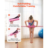 VEVOR Gymnastic Bars for Kids, 140 lbs Capacity Folding Training Kip Bar, Adjustable Height Gymnastic Horizontal Bar for Home, Training Equipment for Indoor and Outdoor, Easy to Assemble, Pink