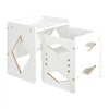 VEVOR Montessori Weaning Table and Chair Set, Wooden Toddler Table and Chair Set for Aged 1-5, Adjustable Height Kids Montessori Chair and Activity Table, Ideal for Reading, Eating, Playing - White