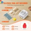VEVOR Mini Pottery Wheel, 0-320RPM Adjustable Speed Detachable Basin Forming Machine, 2.56in/3.94in 2 Turntables Electric Ceramic Wheel Machine, 18pcs Accessories, for Art Craft Work Home DIY, White