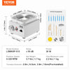 VEVOR Mini Pottery Wheel, 0-320RPM Adjustable Speed Detachable Basin Forming Machine, 2.56in/3.94in 2 Turntables Electric Ceramic Wheel Machine, 18pcs Accessories, for Art Craft Work Home DIY, White