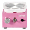 VEVOR Mini Pottery Wheel, 0-320RPM Adjustable Speed Detachable Basin Forming Machine, 2.56in/3.94in 2 Turntables Electric Ceramic Wheel Machine, 18pcs Accessories, for Art Craft Work Home DIY, Pink