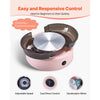 VEVOR Mini Pottery Wheel, 6 inch Turntable, Forward and Reverse Rotation, Adjustable Speed, Electric Clay Wheel for Kids and Beginners, with Shaping Tools, for Home DIY, Pottery Classes, Pink