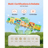 VEVOR Felt Wall Busy Board, 14-in-1 Train Foldable Montessori Activity Toys, Travel Daycare, Classroom, Playroom, Home, Educational Sensory Panel, with Letters Fruits Vegetables Clock Learning Pieces