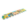 VEVOR Felt Wall Busy Board, 14-in-1 Train Foldable Montessori Activity Toys, Travel Daycare, Classroom, Playroom, Home, Educational Sensory Panel, with Letters Fruits Vegetables Clock Learning Pieces