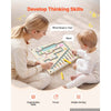 VEVOR Wall Busy Board, 13-in-1 Rocket Montessori Sensory Activity Panels, Learning Activity Center for Daycare, Classroom, Playroom, and Home, Sturdy Wooden Educational Toys, with Mounting Hardware