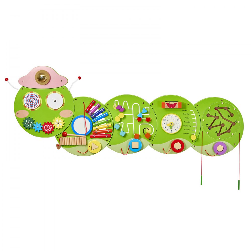 VEVOR Activity Wall Busy Board Panels, 12 Activities, Montessori Sensory Wall Panels Toy for Kids Ages 3-12, Interactive Learning Activity Center, Great for Toddler, Playroom, Nursery, Classroom