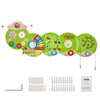 VEVOR Activity Wall Busy Board Panels, 12 Activities, Montessori Sensory Wall Panels Toy for Kids Ages 3-12, Interactive Learning Activity Center, Great for Toddler, Playroom, Nursery, Classroom