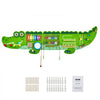 VEVOR Crocodile Activity Wall Busy Board, 9 Activities, Montessori Sensory Wall Panels Toy for Kids Ages 3-12, Interactive Learning Activity Center, Great for Toddler, Playroom, Nursery, Classroom
