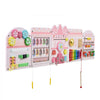 VEVOR Wall Busy Board, 14-in-1 Castle Montessori Sensory Activity Panels, Learning Activity Center for Daycare, Classroom, Playroom, and Home, Sturdy Wooden Educational Toys, with Mounting Hardware