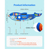 VEVOR Orca Activity Wall Busy Board Panels, 12 Activities, Montessori Sensory Wall Toy for Kids 3-12 Years, Montessori Learning Activity Center, Ideal for Toddler Playroom Nursery Classroom