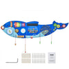 VEVOR Orca Activity Wall Busy Board Panels, 12 Activities, Montessori Sensory Wall Toy for Kids 3-12 Years, Montessori Learning Activity Center, Ideal for Toddler Playroom Nursery Classroom