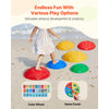 VEVOR Turtle Balance Stepping Stones, 6 PCS, Up to 220 lbs Kids Turtle Jumping Stones Steps Stones, Toddler Obstacle Course Coordination Game Toys Indoor or Outdoor Play for Children Aged 3 4 5 6 7 8+