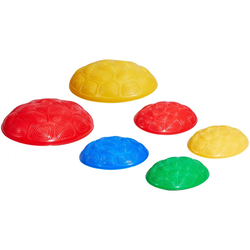 VEVOR Turtle Balance Stepping Stones, 6 PCS, Up to 220 lbs Kids Turtle Jumping Stones Steps Stones, Toddler Obstacle Course Coordination Game Toys Indoor or Outdoor Play for Children Aged 3 4 5 6 7 8+