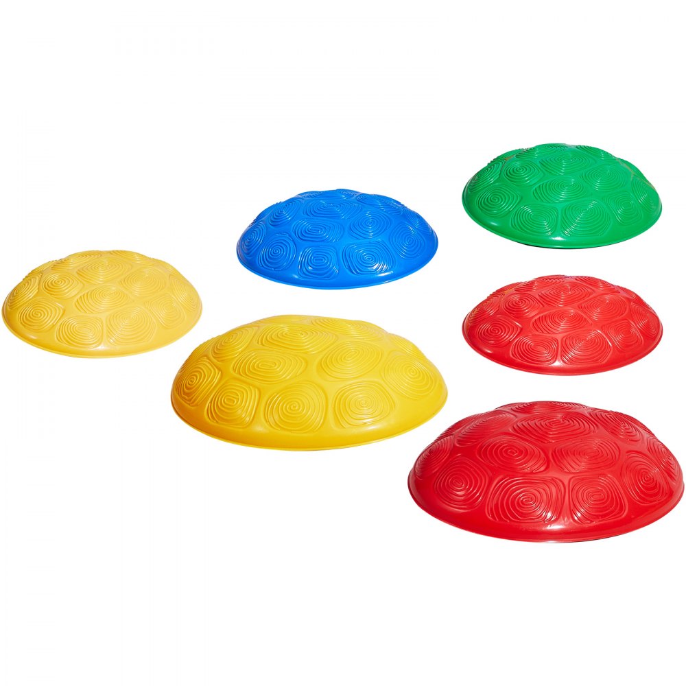 VEVOR Turtle Balance Stepping Stones, 6 PCS, Up to 220 lbs Kids Turtle Jumping Stones Steps Stones, Toddler Obstacle Course Coordination Game Toys Indoor or Outdoor Play for Children Aged 3 4 5 6 7 8+