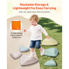VEVOR Balance Stepping Stones for Kids, 6 PCS, Up to 220 lbs, Non-Slip Toddlers Sensory Stepping Stones, Obstacle Course Coordination Game Toys Indoor or Outdoor Play for Children Aged 3 4 5 6 7 8+