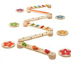 VEVOR Balance Beam Stepping Stones, 6 PCS Wooden Toddler Balance Boards, Montessori Toy for Kids 2-6, Build Coordination and Gross Motor Skills Gymnastics Obstacle Course Indoor Outdoor for Girls Boys
