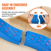 VEVOR Balance Beam Stepping Stones, 8 PCS Toddler Balance Boards Non-Slip Textured Surface & Rubber Pads, Montessori Toy for Kids 2-6, Build Coordination and Gross Motor Skills, Indoor or Outdoor Play