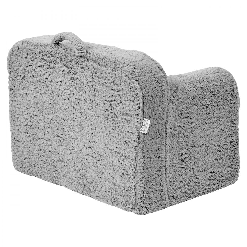 VEVOR Kids Armchair, Kids Sofa with High-density 25D Sponge, Snuggly-Soft Toddler Chair, Sherpa Fabric Reading Couch for Bedroom and Playroom