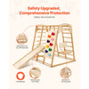 VEVOR Indoor Jungle Gym 7-in-1 - safety upgraded features (net over monkey bars, slide fixation, swing backrest)