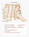 VEVOR Indoor Jungle Gym 7-in-1 - size and key specs graphic