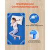 VEVOR Stackable Kiddie Cot, Pack of 6,  Portable Toddler Nap Cots, Standard Size 40" L x 23" W Daycare Cots for Kids, Preschool Classroom Daycare Beds for Sleeping, Resting, Naptime, Blue