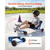 VEVOR Ride on Scooter 150 lbs Swing Side-to-Side for Amazing Riding Blue, for Ages 4+, Powered by Zig-Zag Motion, Ride on Toy with 3 Adjustable Length, Brake Lever, Hard Surface Indoor & Outdoor