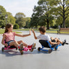VEVOR Ride on Scooter 150 lbs Swing Side-to-Side for Amazing Riding Blue, for Ages 4+, Powered by Zig-Zag Motion, Ride on Toy with 3 Adjustable Length, Brake Lever, Hard Surface Indoor & Outdoor
