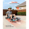 VEVOR Ride on Scooter 150 lbs Swing Side-to-Side for Amazing Riding Green, for Ages 4+, Powered by Zig-Zag Motion, Ride on Toy with 3 Adjustable Length, Hand Brake, for Hard Surface Indoor & Outdoor