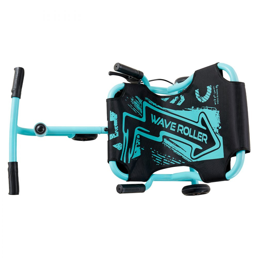 VEVOR Ride on Scooter 150 lbs Swing Side-to-Side for Amazing Riding Green, for Ages 4+, Powered by Zig-Zag Motion, Ride on Toy with 3 Adjustable Length, Hand Brake, for Hard Surface Indoor & Outdoor