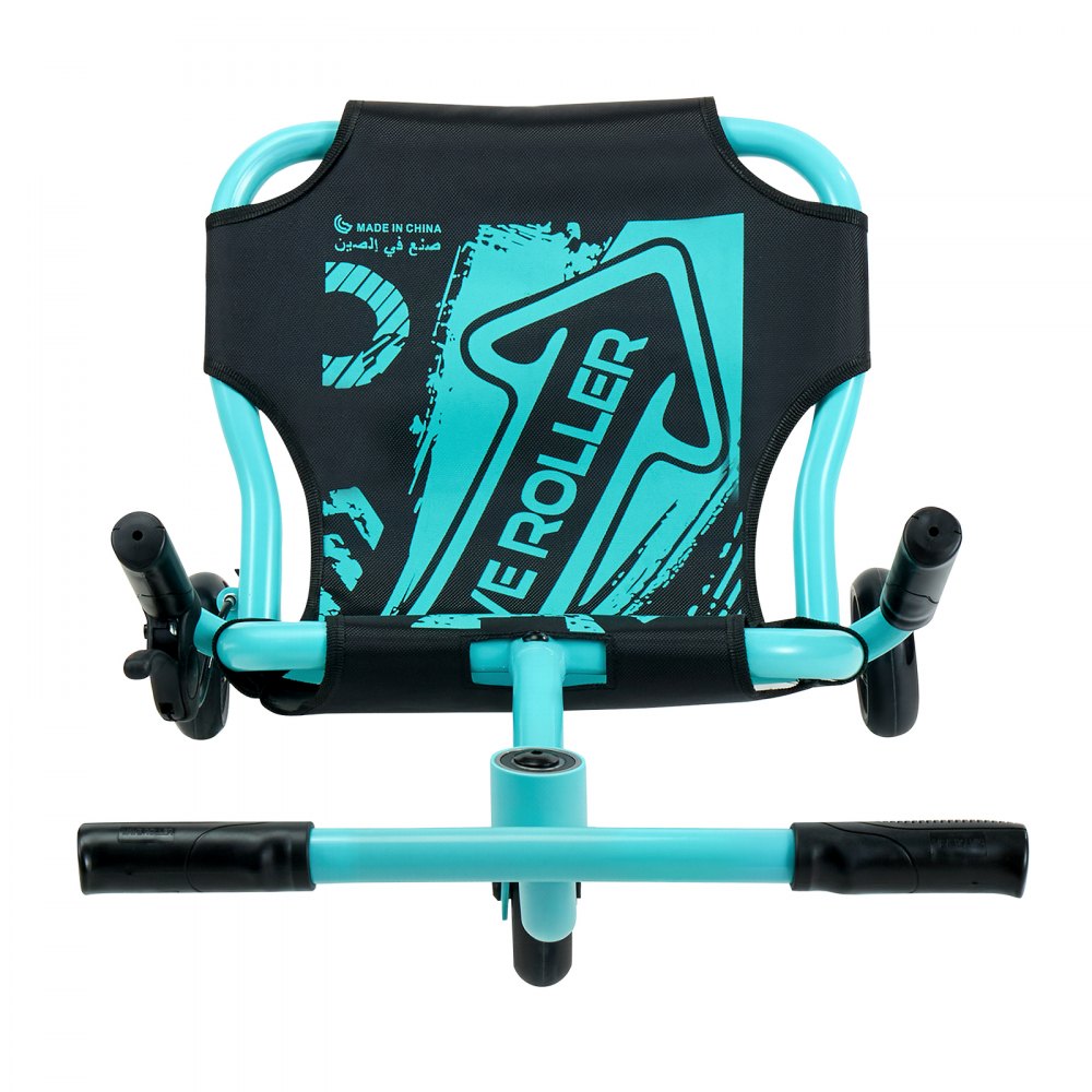 VEVOR Ride on Scooter 150 lbs Swing Side-to-Side for Amazing Riding Green, for Ages 4+, Powered by Zig-Zag Motion, Ride on Toy with 3 Adjustable Length, Hand Brake, for Hard Surface Indoor & Outdoor